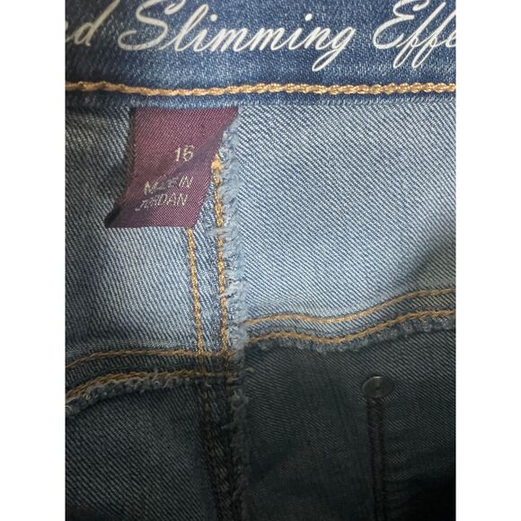 Gloria Vanderbilt All Around Slimming Effect Womens Size 16 Blue Denim Jeans - Picture 4 of 9